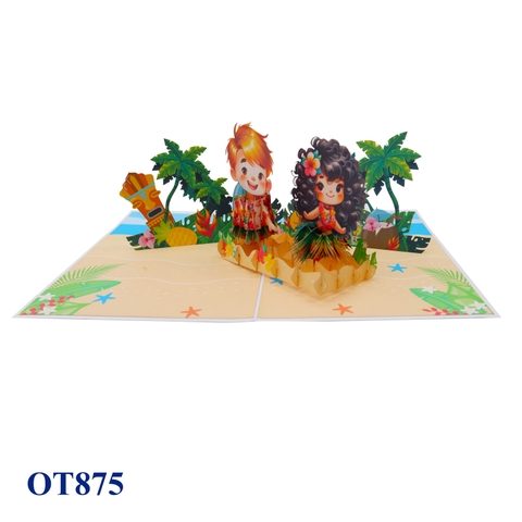 Aloha Pop Up Card