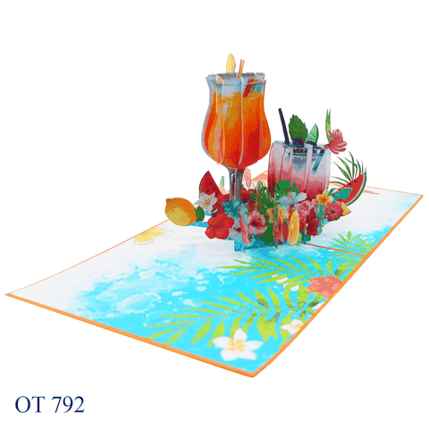 Happy Summer Holiday Pop Up Card