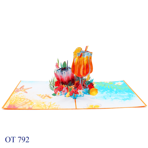 Happy Summer Holiday Pop Up Card