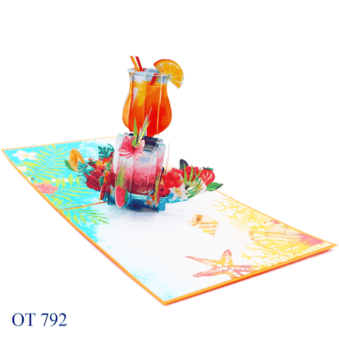 Happy Summer Holiday Pop Up Card