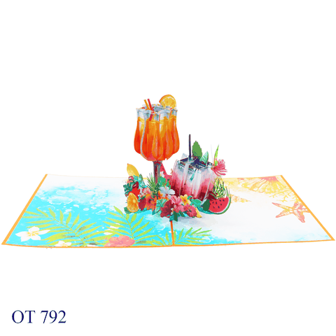 Happy Summer Holiday Pop Up Card