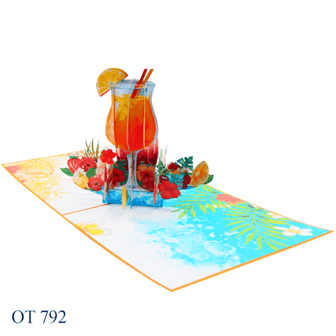 Happy Summer Holiday Pop Up Card