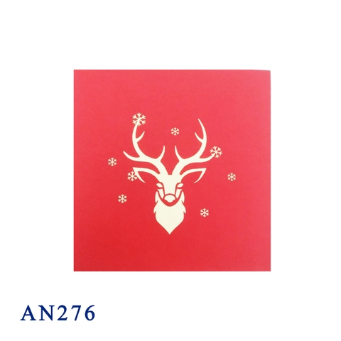 ReinDear Head Pop Up Card