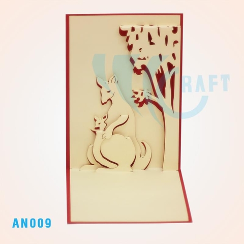 KANGAROO POP UP CARD