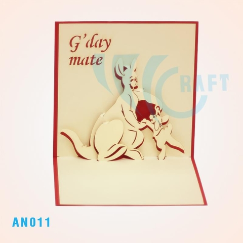 KANGAROO POP UP CARD