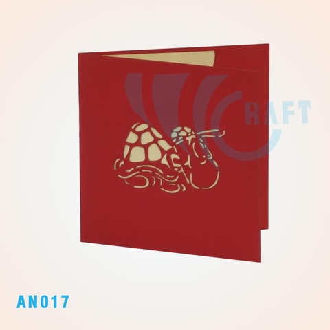 TORTOISE POP UP CARD
