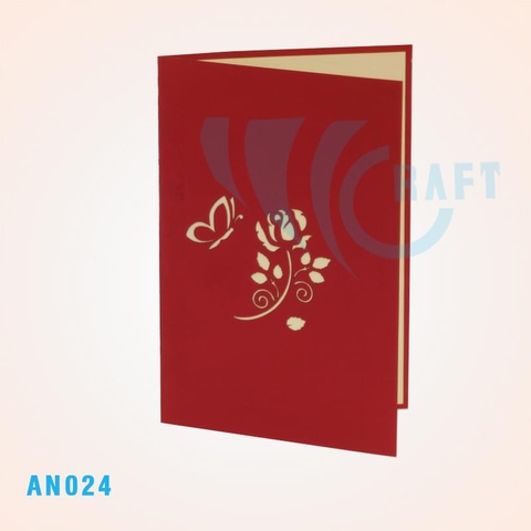 Butterfly And Flower Pop Up Card