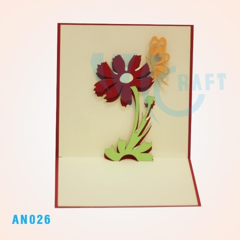 Butterfly And Flower Pop Up Card