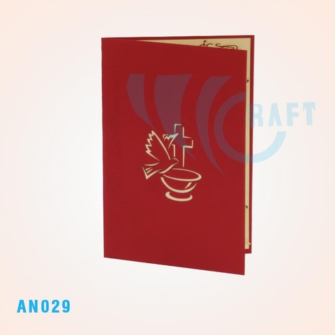 Dove And Cross Pop Up Card