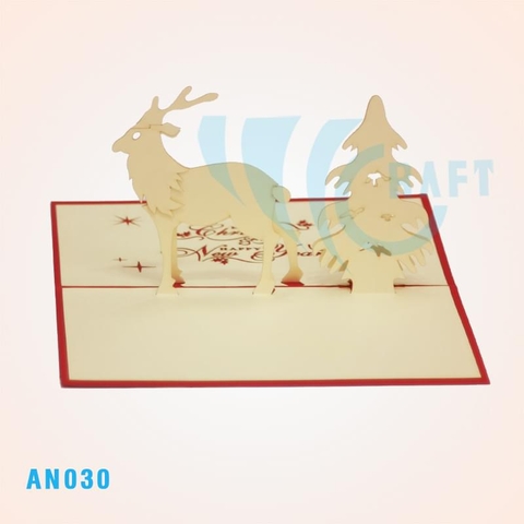 Reindeer Pop Up Card
