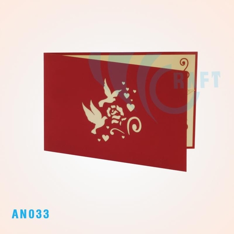 Doves And Love Cage Pop Up Card