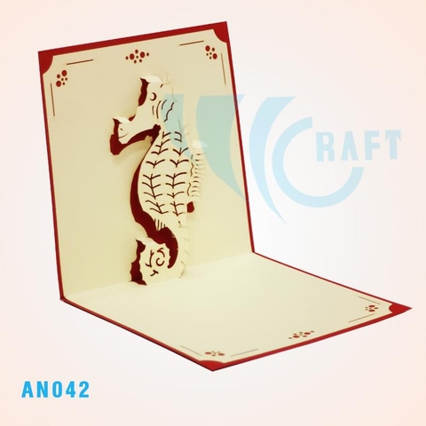 SEAHORSE POP UP CARD