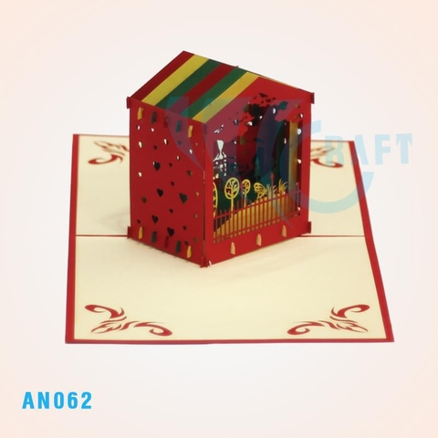 Goat Cage Pop Up Card