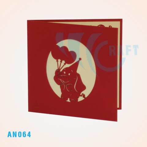 Animal Circus Pop Up Card