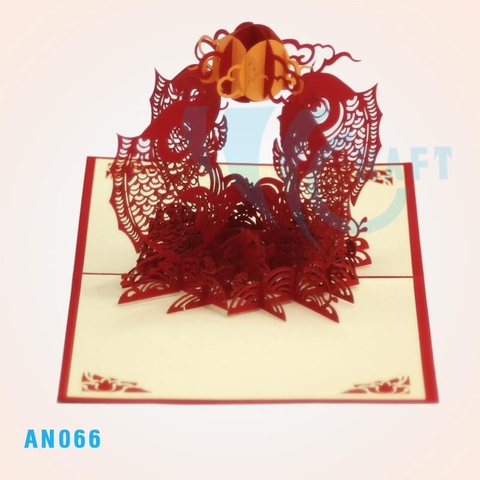 FISH AND MOON POP UP CARD