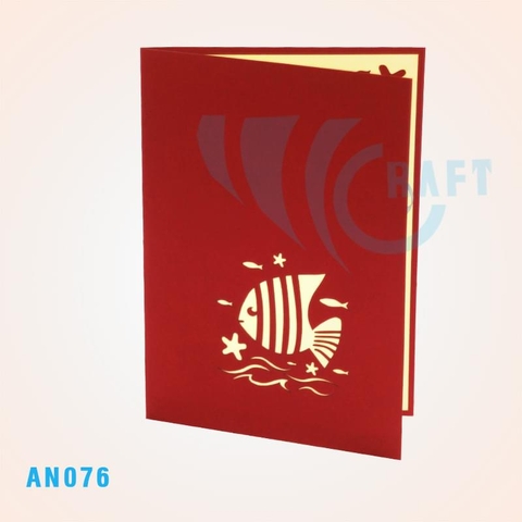Butterfly Fish Pop Up Card
