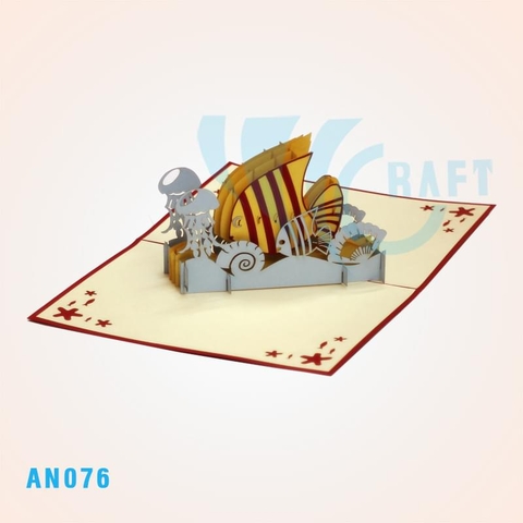 Butterfly Fish Pop Up Card