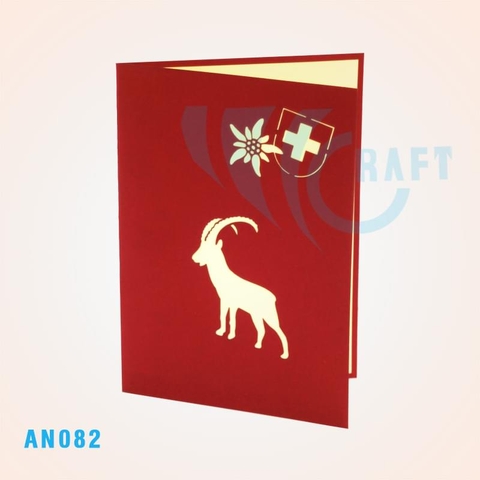 Goat Pop Up Card