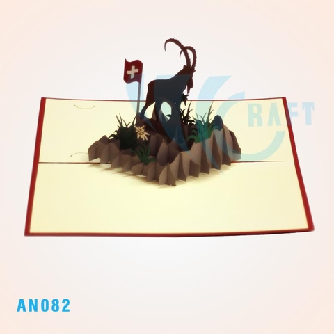 Goat Pop Up Card