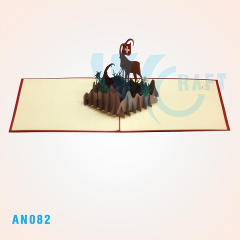Goat Pop Up Card