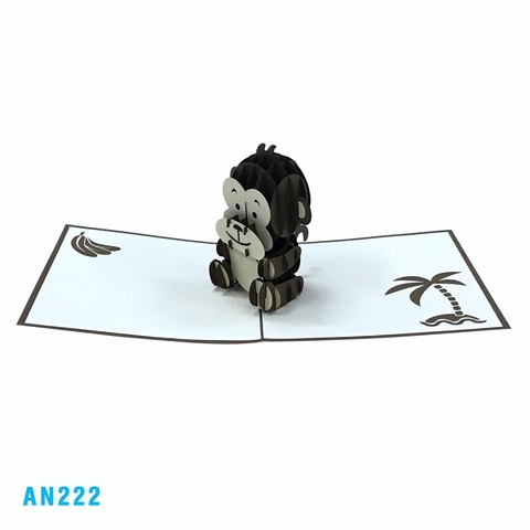 Monkey Pop Up Card