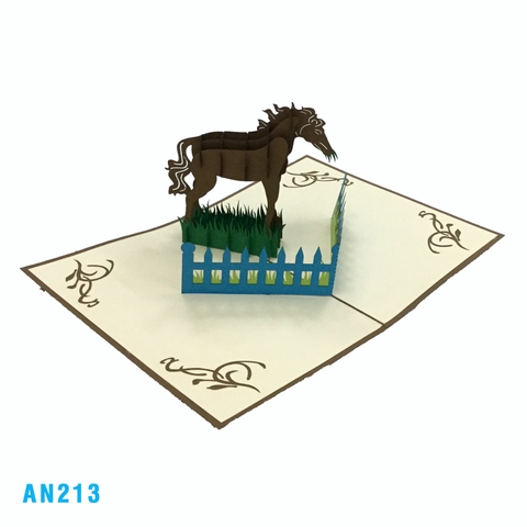 Horse Pop Up Card
