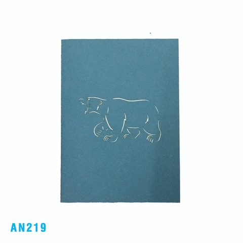POLAR BEAR 3D POP UP CARD