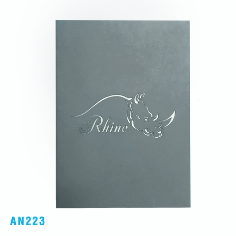 Rhino Pop Up Card