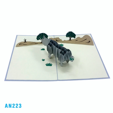 Rhino Pop Up Card