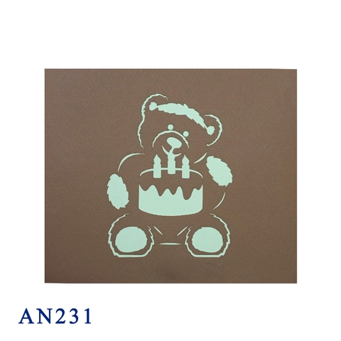 Teddy Bear Pop Up Card
