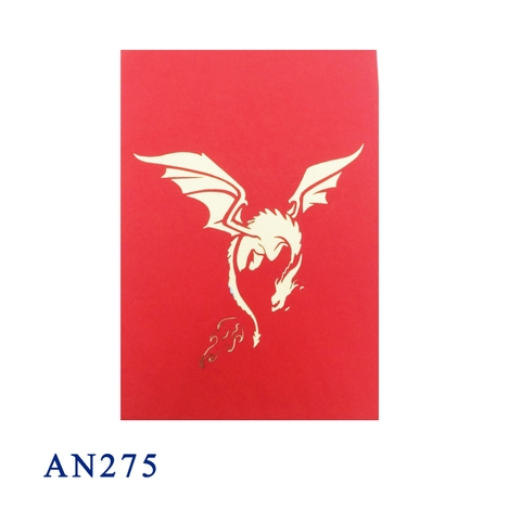 Fire Dragon Pop Up Card