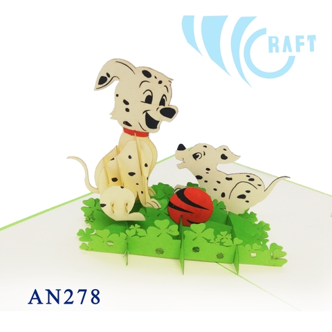 Dalmatian Pop Up Card
