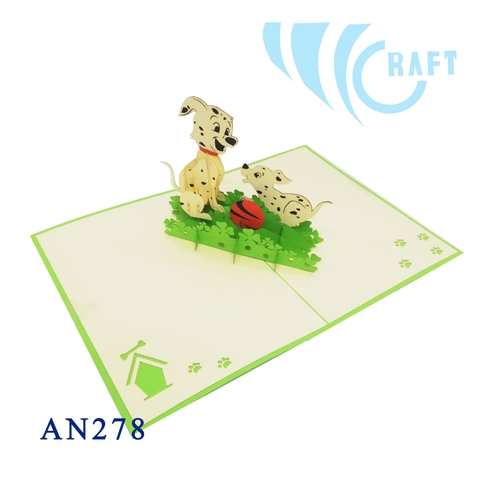 Dalmatian Pop Up Card