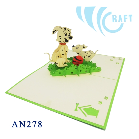 Dalmatian Pop Up Card