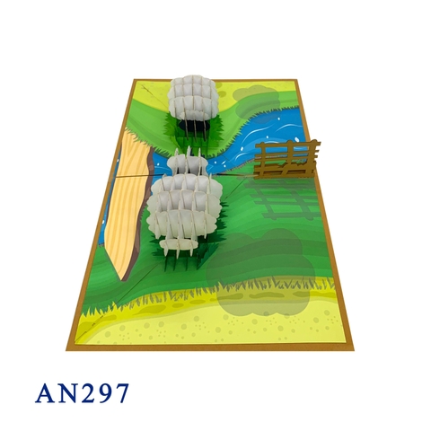 Sheeps Pop Up Card