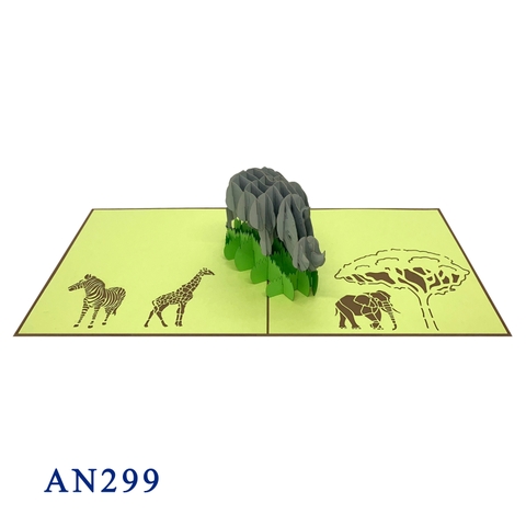 Rhino Pop Up Card