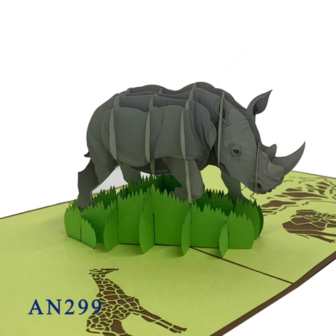 Rhino Pop Up Card