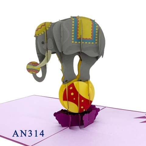 Elephant 3D Pop Up Card