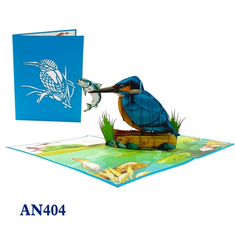 Kingfisher Pop Up Card