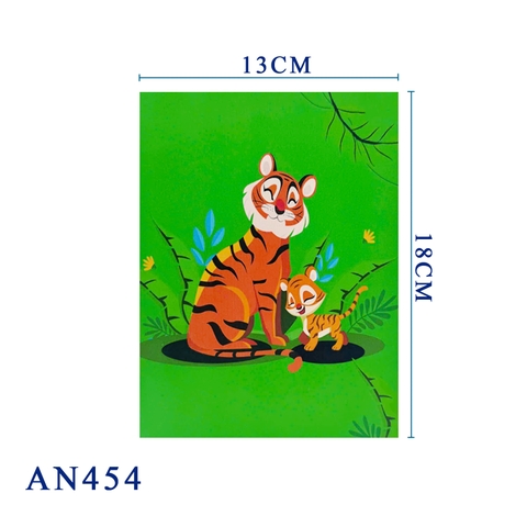 Tigers Family 3D Pop Up Card