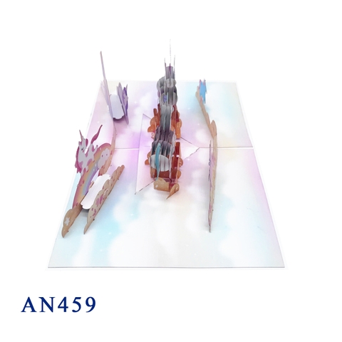 Couple Unicorn 3D Pop-up Greeting Card