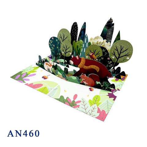 Forest Friends 3D Pop-up Card