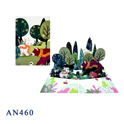 Forest Friends 3D Pop-up Card