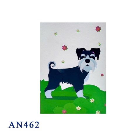 Schnauzer 3D Pop Up Card