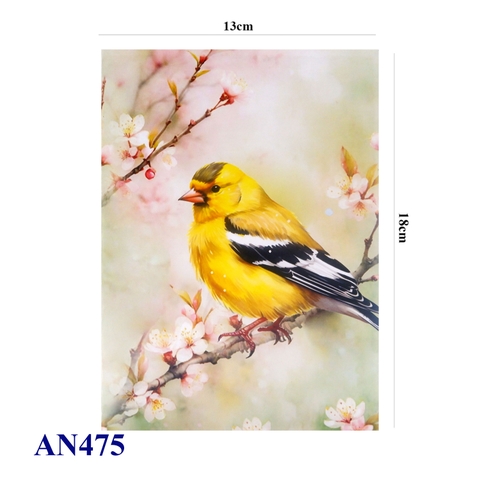 American Goldfinch Pop-up Card – Handmade 3D Greeting Card for Spring & Nature Lovers