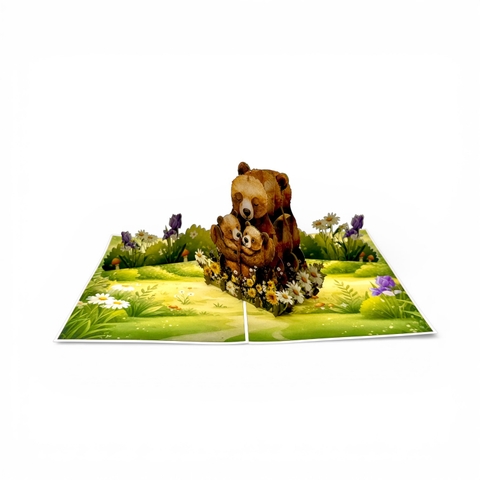 Bear Family Pop-Up Card