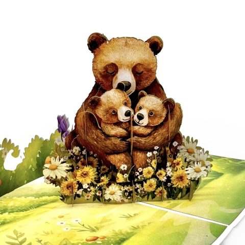 Bear Family Pop-Up Card