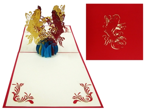 Carp Pop Up Card