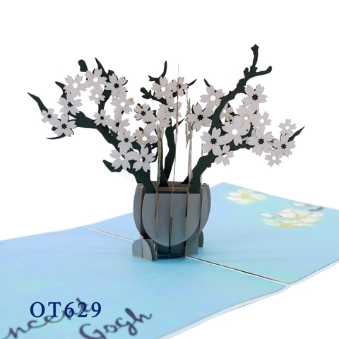 Apricot Tree Vincent Van Gogh Pop Up Card