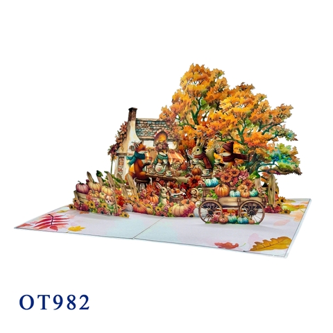 Autumn Harvest Pop-up Card